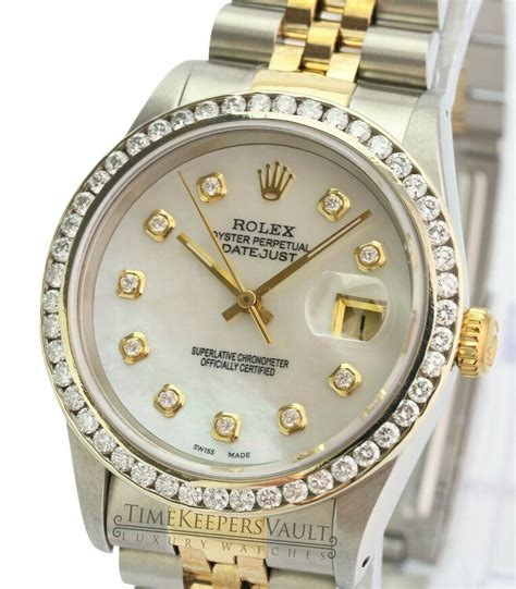 rolex men's watch diamond bezel.